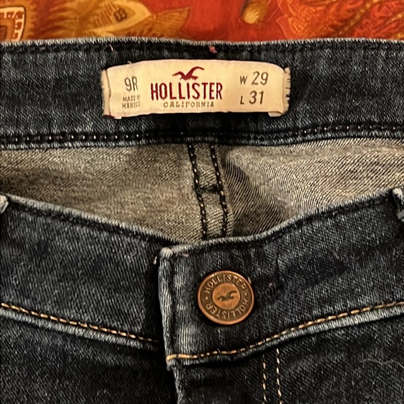 REDUCED Hollister Stretch Denim Skinny Jeans Size 9R W29 x L31 - Picture 2 of 6